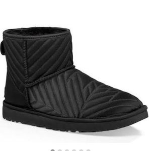 classic mini quilted satin boot